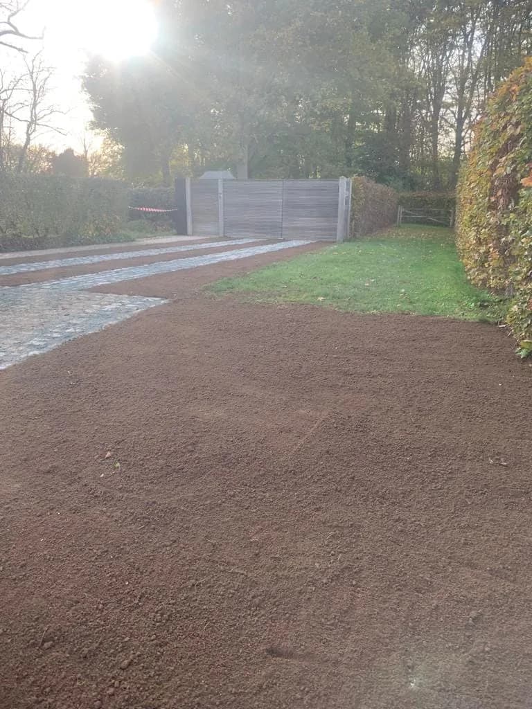 Tuinproject van Steven Massa: grondwerk en aanleg in een groene tuin